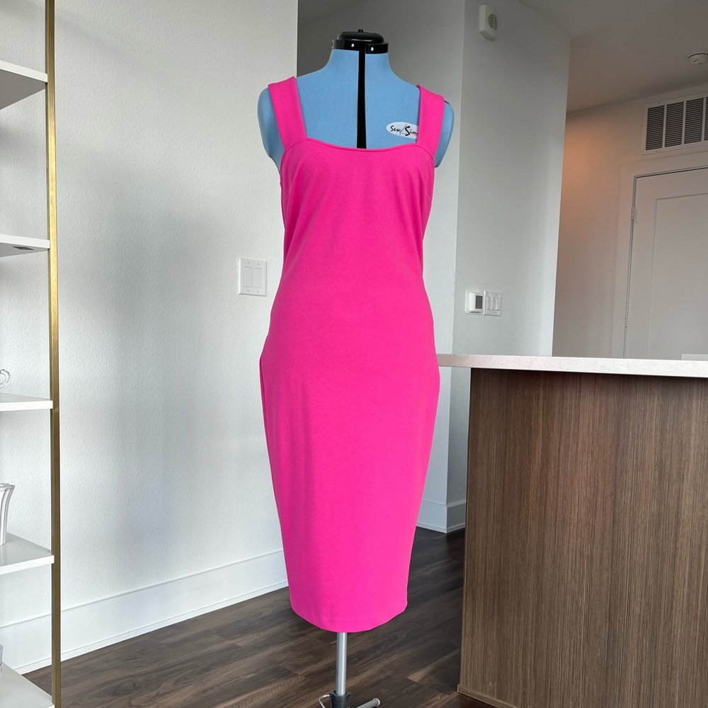 Betsey Johnson Pink Midi Sheath Dress